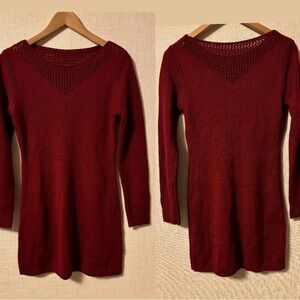 ❤️Wine Red Winter Sweater Dress ❤️
